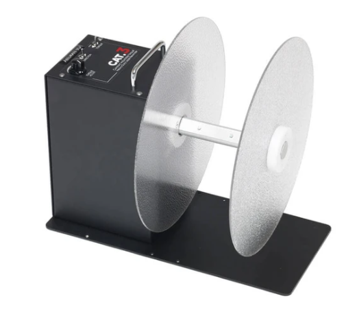 CAT-3-1-INCH Fin-Style (1") Rewinder 1" Core Diameter 6" Max Label Width 12" Max Roll Diameter