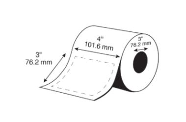 4" X 3" EPSON COLORWORKS MEDIA PREMIUM MATTE LABELS (COLORWORKS C6000/C7500 SERIES) (3"CORE/8"OD)