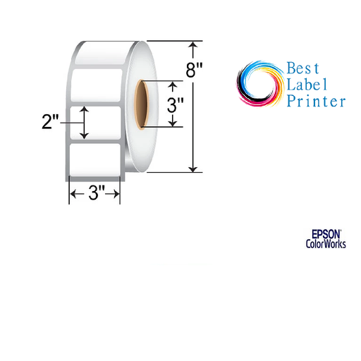 [C60MD004] 3" X 2" EPSON PREMIUM MATTE LABELS (COLORWORKS C6000/C7500 SERIES) (3"CORE/8"OD)